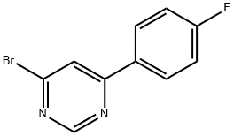 4-溴-6-(4-氟苯基)嘧啶 结构式