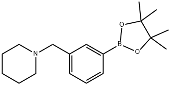 3-(PIPERIDIN-1-YLMETHYL)PHENYLBORONIC ACID, PINACOL ESTER 结构式