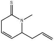 2(1H)-Pyridinethione,  3,6-dihydro-1-methyl-6-(2-propen-1-yl)- 结构式