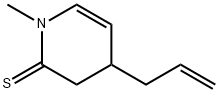 2(1H)-Pyridinethione,  3,4-dihydro-1-methyl-4-(2-propen-1-yl)- 结构式