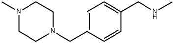 甲基({4-[(4-甲基哌嗪-1-基)甲基]苯基}甲基)胺 结构式