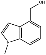 (1-甲基-1H-吲哚-4-基)甲醇 结构式