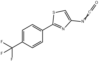 4-异氰基-2-[4-(三氟甲基)苯基]-1,3-噻唑 结构式