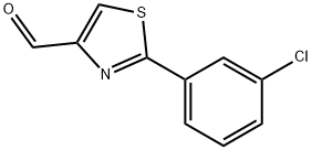 2-(3-CHLOROPHENYL)-1,3-THIAZOLE-4-CARBOXALDEHYDE 97 结构式