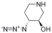 (3R,4R)-4-叠氮基哌啶-3-醇 结构式