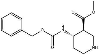4-BENZYLOXYCARBONYLAMINO-PIPERIDINE-3-CARBOXYLIC ACID METHYL ESTER 结构式