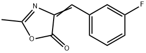 5(4H)-Oxazolone, 4-[(3-fluorophenyl)Methylene]-2-Methyl- 结构式