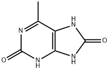 2H-Purine-2,8(3H)-dione,  7,9-dihydro-6-methyl- 结构式
