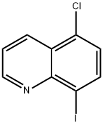 5-氯-8-碘喹啉 结构式