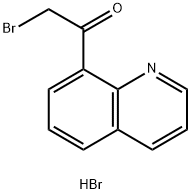 8-(2-溴代乙酰基)喹啉氢溴酸盐 结构式