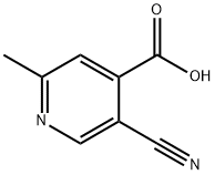 5-氰基-2-甲基-4-羧基吡啶 结构式