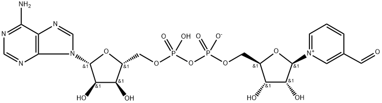 3-PYRIDINEALDEHYDE ADENINE DINUCLEOTIDE 结构式