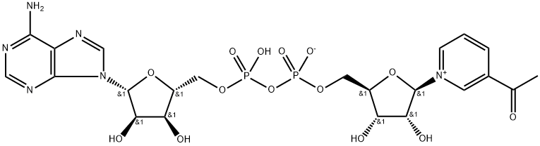 3-乙酰吡啶腺嘌呤二核苷酸 结构式
