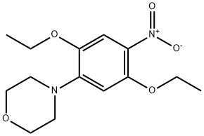 4-(2,5-二乙氧基-4-硝基苯基)吗啉 结构式