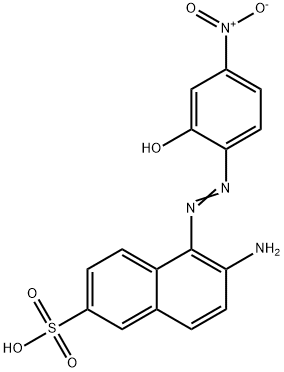 2-Naphthalenesulfonic acid, 6-amino-5-((2-hydroxy-4-nitrophenyl)azo)- 结构式