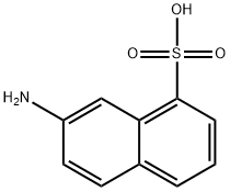 7-氨基萘-1磺酸 结构式