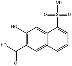 3-hydroxy-5-sulpho-2-naphthoic acid  结构式