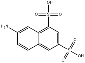 7-氨基-1,3-萘二磺酸 结构式