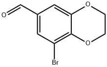 8-溴-2,3-二氢-1,4-苯并二恶烯-6-甲醛 结构式