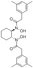 N,N′-(1R,2R)-1,2-环己二基双[Α-(3,5-二甲苯基)-N-羟基-3,5-二甲基-苯乙酰胺] 结构式