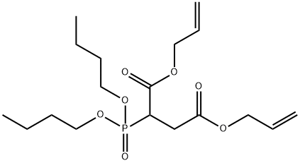 diprop-2-enyl 2-dibutoxyphosphorylbutanedioate 结构式