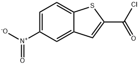 5-硝基-1-苯并噻吩-2-羰酰氯 结构式