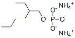 Phosphoric acid, 2-ethylhexyl ester, ammonium salt  结构式