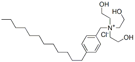 (p-dodecylbenzyl)tris(2-hydroxyethyl)ammonium chloride 结构式