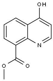 4-氧代-1,4-二氢-喹啉-8-羧酸甲酯 结构式