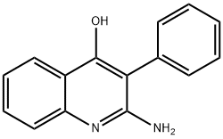 2-AMINO-4-HYDROXY-3-PHENYLQUINOLINE 结构式