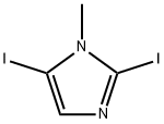 2,5-二碘-1-甲基-1H-咪唑 结构式
