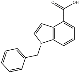 1-苄基-1H-吲哚-4-羧酸 结构式