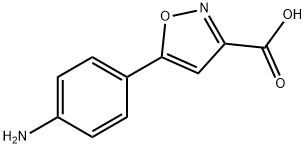 3-(4-AMINO-PHENYL)-ISOXAZOLE-5-CARBOXYLIC ACID 结构式