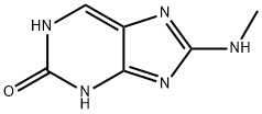 2H-Purin-2-one,  1,3-dihydro-8-(methylamino)- 结构式