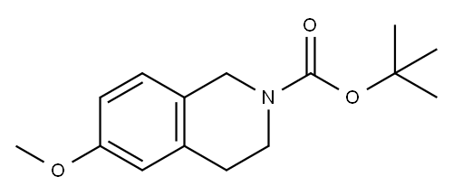 6-甲氧基-3,4-二氢异喹啉-2(1H)-羧酸叔丁酯 结构式