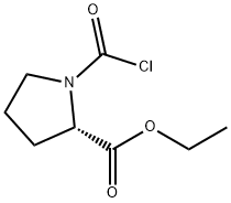 L-Proline, 1-(chlorocarbonyl)-, ethyl ester (9CI) 结构式