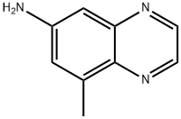 6-Quinoxalinamine,  8-methyl- 结构式