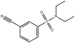 3-cyano-N,N-diethylbenzenesulfonamide 结构式