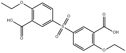 3,3'-Sulfonylbis[6-ethoxy-benzoic Acid] 结构式