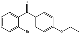 (2-溴苯基)(4-乙氧基苯基)甲酮 结构式