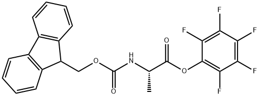 N-芴甲氧羰基-L-丙氨酸五氟苯酯 结构式