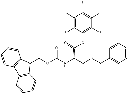 FMOC-CYS(BZL)-OPFP 结构式