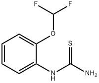 N-[2-(difluoromethoxy)phenyl]thiourea 结构式