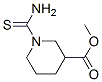 3-Piperidinecarboxylic  acid,  1-(aminothioxomethyl)-,  methyl  ester 结构式