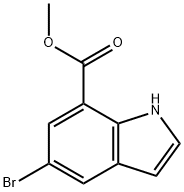 5-溴吲哚-7-甲酸甲酯 结构式