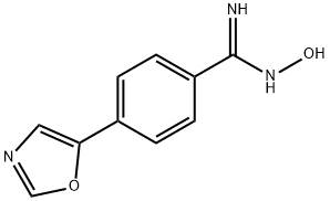 N-Hydroxy-4-oxazol-5-ylbenzamidine 结构式
