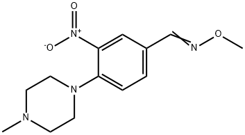 4-(4-methylpiperazino)-3-nitrobenzenecarbaldehyde O-methyloxime 结构式