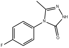 4-(4-氟苯基)-2,4-二氢-5-甲基-3H-1,2,4-三唑-3-酮 结构式