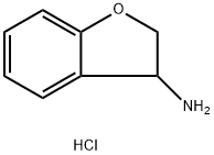 2,3-二氢苯并呋喃-3-胺盐酸盐 结构式