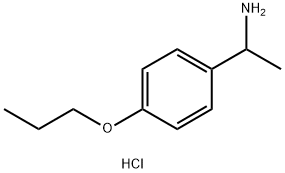 1-(4-丙氧基苯基)乙-1-胺盐酸盐 结构式